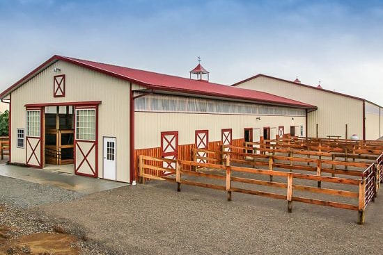 24x24 Equestrian Pole Barns | CMT Components