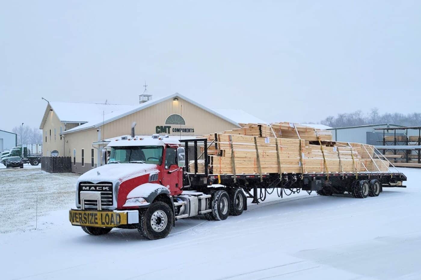 CMT 15x30 pole barn garage delivery in ohio
