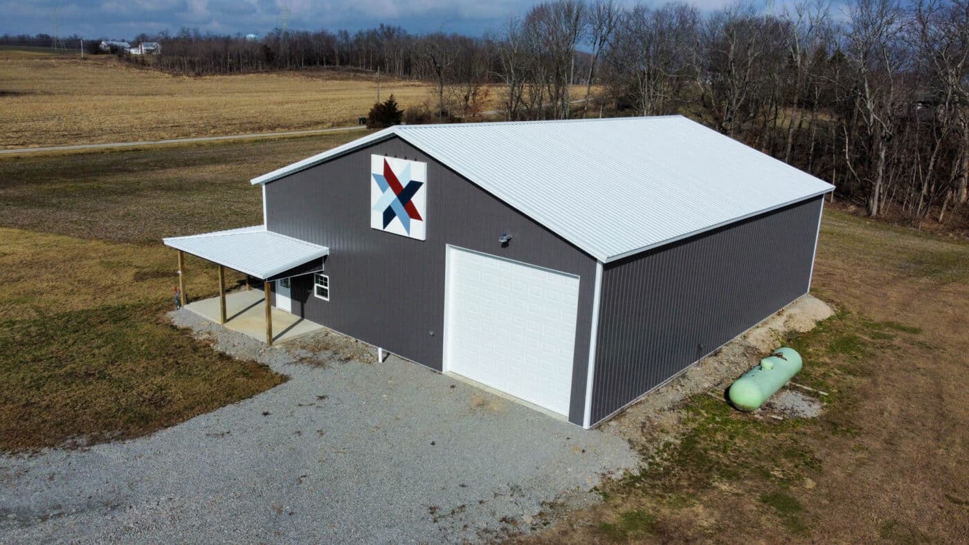 Charcoal Gray Metal Buildings 