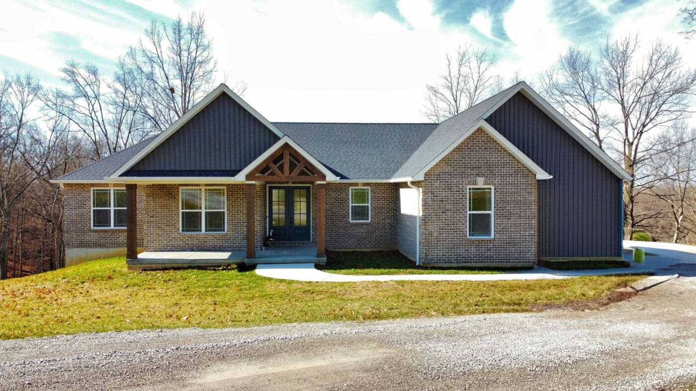 gray barndominimum in Greenwood IN