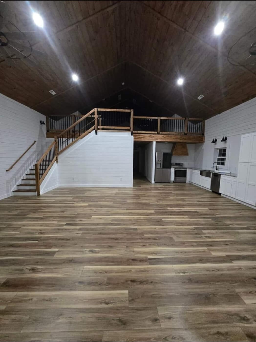 interior of 30x60 barndominium in williamsburg ohio