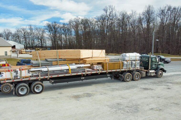 metal building supplies and components being delivered to wholesalers in West Union, OH