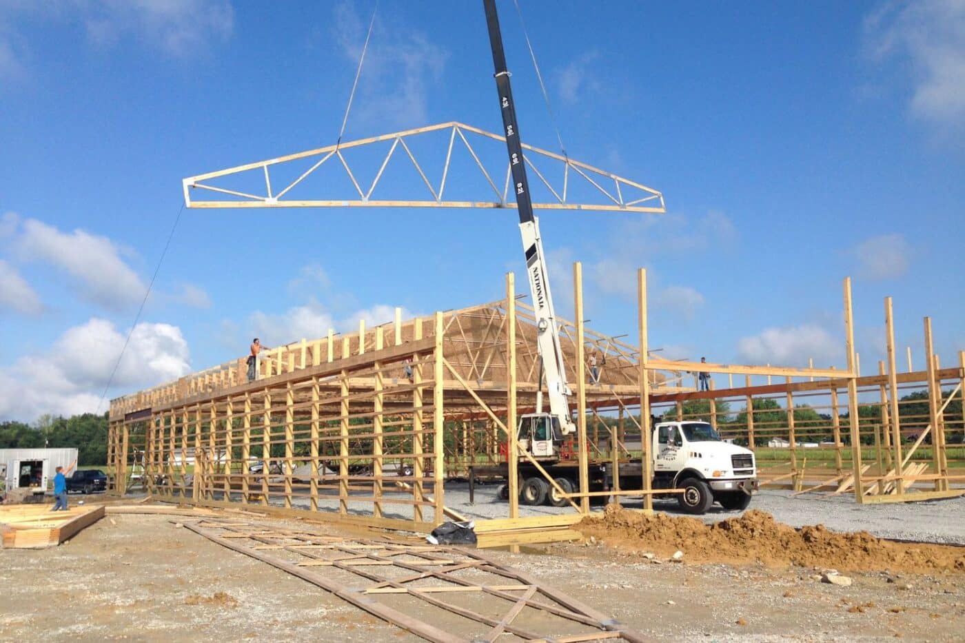 trusses for pole barn garage kits in ohio